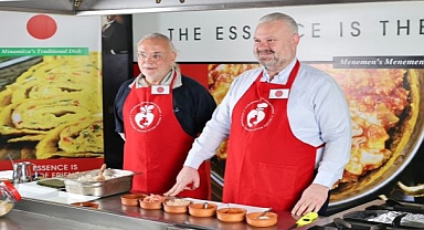 Menemen-Japonya yemekte buluştu