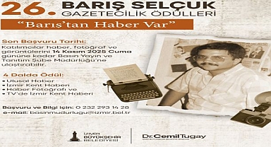 26. Barış Selçuk Gazetecilik Ödülleri’ne başvurular başladı