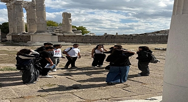 Pergamon Antik Kenti’nde dil becerilerini geliştirdiler