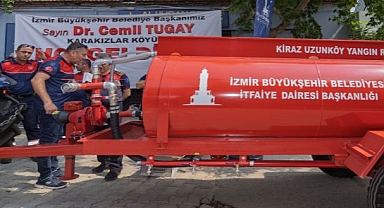 Büyükşehir’in köylere dağıttığı tankerler ormanları kurtarıyor