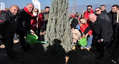 Menemen Belediyesi binlerce fidan dikti